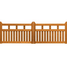 Doppeltor aus Holz für den Garten