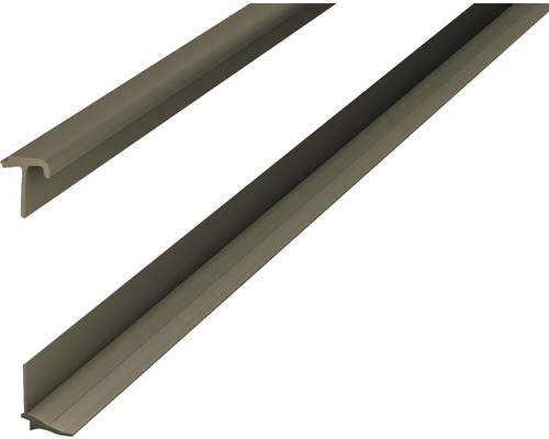 Teppich-Einklebeleiste PVC bronze 19x58x2500 mm