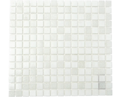 Glasmosaik A 112 30,5x32,7 cm weiß