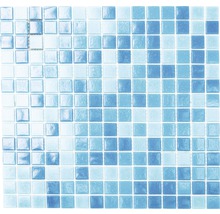 Mosaikfliese aus Glas mit quadratischen Formen
