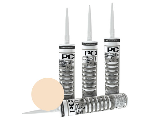 PCI Carraferm® Silikon Dichtstoff für Naturwerksteine jurabeige 310 ml