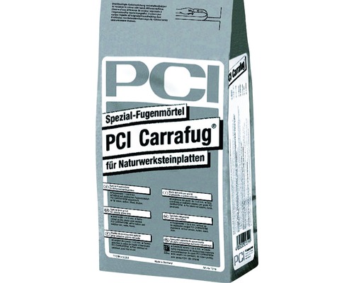 PCI Carrafug® Spezial Fugenmörtel für Naturwerksteinplatten carraraweiß 5 kg PCI Carrafug Spezial-Fugenmörtel für Naturwerksteinplatten Sack