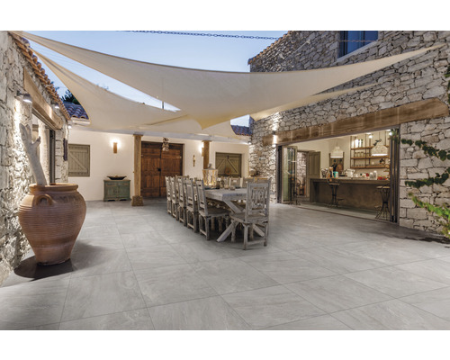 Feinsteinzeug Terrassenplatte Alpen grigio 60x60x2 cm rektifiziert Feinsteinzeug Terrassenplatte Alpen grigio 60x60x2 cm rektifiziert