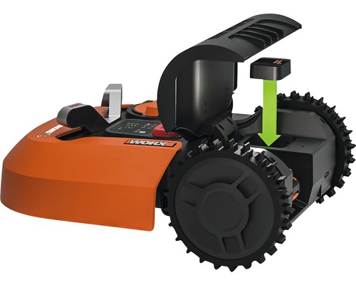 Worx Mähroboter mit Akku Installation