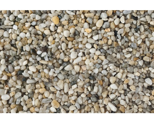 Nahaufnahme von Kiessteinen für den Garten- und Landschaftsbau