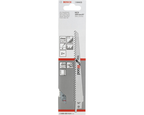 Bosch Säbelsägeblatt S 644 D für Holz