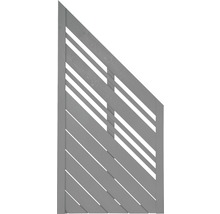 Zaunelement aus Holz mit diagonaler Lattenstruktur