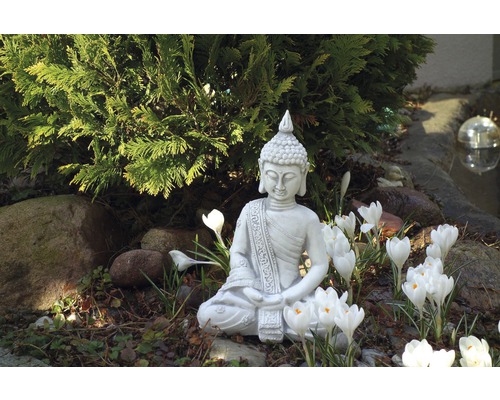 Gartenfigur Buddha H 31 cm