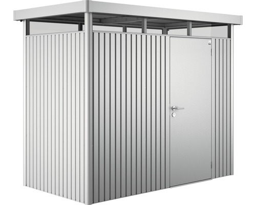 Gerätehaus biohort HighLine H1 Standardtür 275 x 155 cm silber-metallic