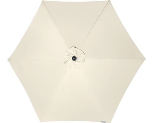 Beiger Sonnenschirm von oben