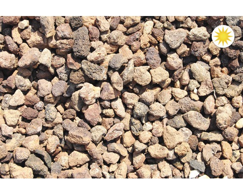 Nahaufnahme von Lavamulch