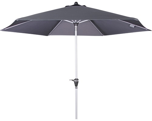 Sonnenschirm Marktschirm Doppler Active Auto Tilt mit Kurbelfunktion Ø 280 cm Polyester anthrazit