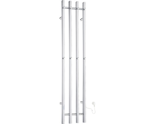 Elektrischer Badheizkörper Smedbo Dry 150x30x10 cm 120 W silber Handtuchwärmer aus Metall mit elektrischem Anschluss