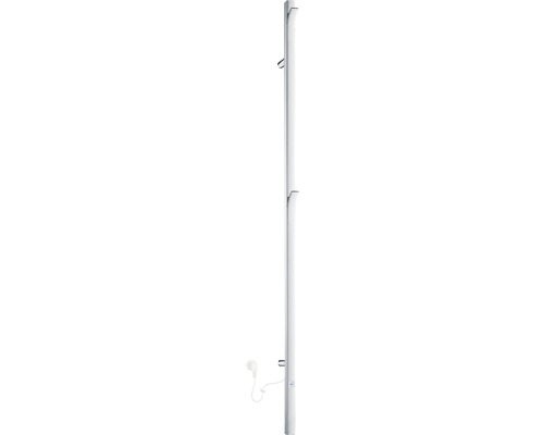 Elektrischer Badheizkörper Smedbo Dry 150x3x11,5 cm 25 W silber Elektrischer Handtuchwärmer mit Handtuchhaltern