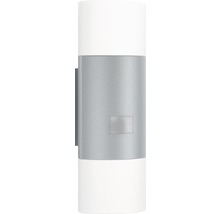 Steinel Sensor LED Außenwandleuchte 9,8 W 797 lm 3000 K warmweiß 235x80 mm L 910 S silber-thumb-3