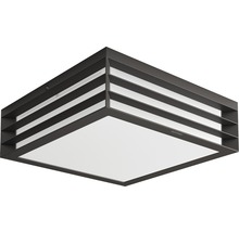 Quadratische Deckenleuchte mit horizontalen Streben