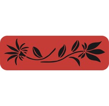 Schablone mit Blumenmuster