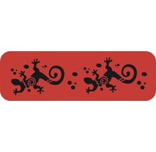 Aufkleber mit zwei Gecko-Motiven