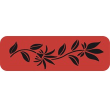 Dekorative Bordüre mit floralem Muster für Wandgestaltung