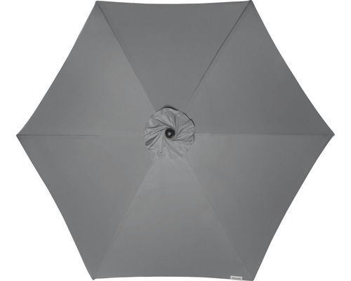Sonnenschirm Marktschirm Doppler Active mit Kurbelfunktion Ø 380 cm Polyester anthrazit-0