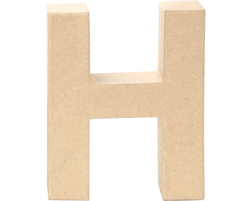 Buchstabe H Pappe 17,5x5,5 cm