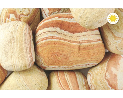 Regenbogenstein Rot-Gelb 100-300, mm 1kg Regenbogenstein Rot-Gelb 100-300, mm 1kg