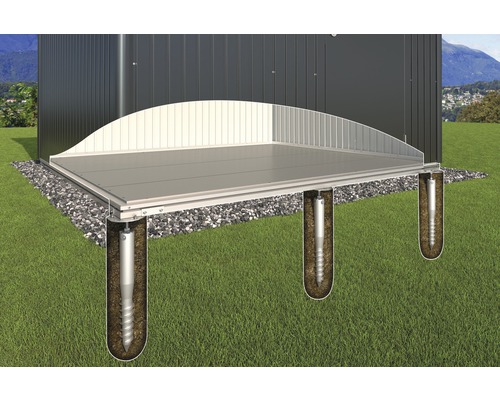 Erdschrauben-Fundament Biohort SmartBase PLUS HighLine H2 AvantGarde A3, A5, Panorama P2 Erdschrauben-Fundament Biohort SmartBase PLUS HighLine H2 AvantGarde A3, A5, Panorama P2