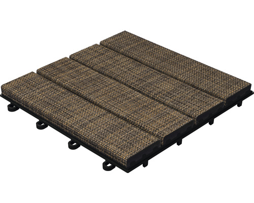 Terrassendiele aus Verbundmaterial mit Kunststoffunterkonstruktion