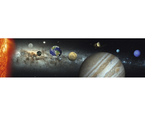 Fototapete Vlies 17009 Panorama Solar System 2-tlg. 350 x 100 cm