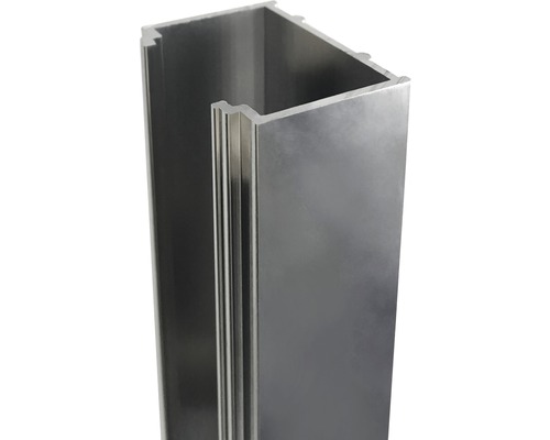 Ausgleichprofil Sanotechnik Smartflex für Glaswände 2 cm aluminium Aluminiumprofil im Detail