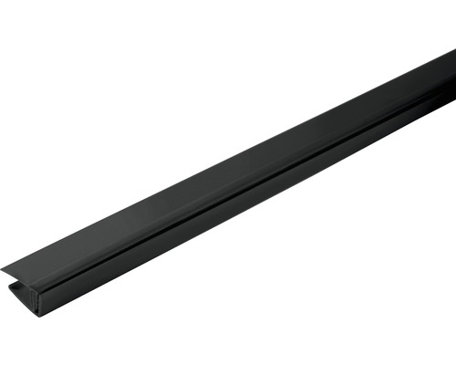 Abschlussleiste Kunststoff Kohle für Paneelstärke 5-8 mm 12x20x2600 mm Kantenschutzprofil aus Kunststoff