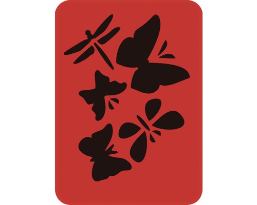 Dekorschablone Libelle und Schmetterling 14,5 x 20,5 cm
