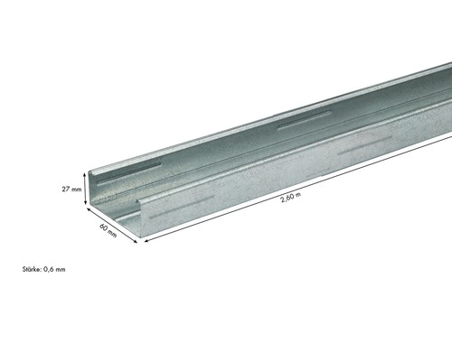 Deckenprofil mit den Maßen 27 mm x 60 mm x 2,60 m
