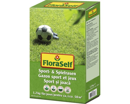 FloraSelf Sport und Spielrasen, 1,2 kg Packung