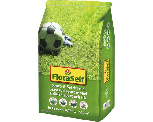 Rasensamen FloraSelf Sport- & Spielrasen 10 kg / 400 m²