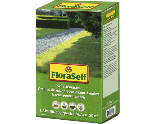 Rasensamen FloraSelf Schattenrasen 1,2 kg / 50 m²