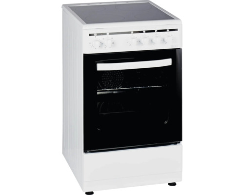 Standherd mit Glaskeramikkochfeld und Backofen