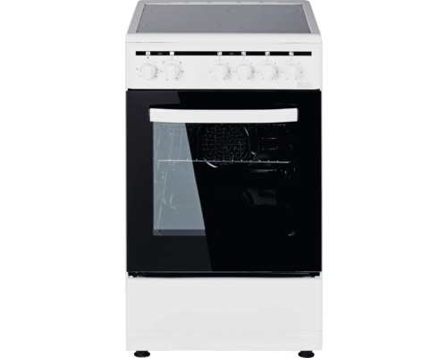 Freistehender Elektroherd mit Glaskeramikkochfeld und Backofen