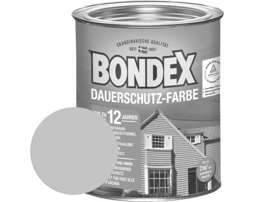 BONDEX Dauerschutz-Lasur grau 750 ml