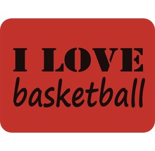 Ich liebe Basketball Schriftzug