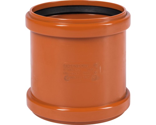 KG Überschiebmuffe DN 110 mm Abwasserrohrmuffe aus Kunststoff