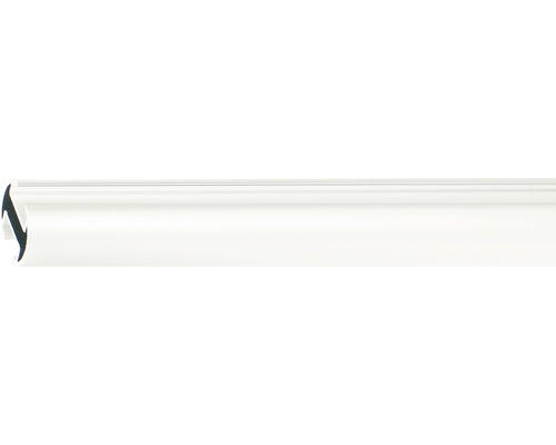 Vorhangstange mit Innenlauf II Rivoli weiß 160 cm Ø 20 mm Kunststoff-Abschlussprofil