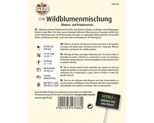 Samenpackung Wildblumenmischung für Blumen- und Kräuterwiese