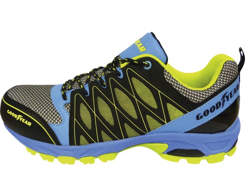 Sicherheitsschuh Goodyear 1503 schwarz/blau/grün Gr. 45 Goodyear Laufschuh für Herren