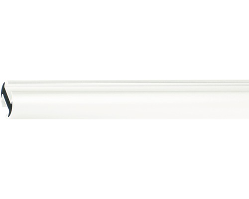 Vorhangstange mit Innenlauf II Rivoli weiß 200 cm Ø 20 mm Kunststoff Abschlussprofil