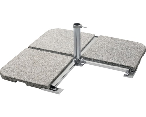 Granit Sonnenschirmständer mit Stahlrahmen