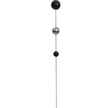 Dekostab Sanja 120cm, schwarz/silber/schwarz
