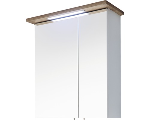 LED-Spiegelschrank Pelipal Cesa I 2-türig 72x60 cm weiß