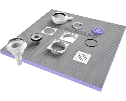 Backboard Duschboard mit Zubehör für den Duschablauf