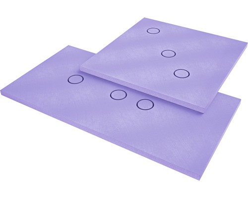 Unterbauelement Jackoboard Aqua Base 1200x1200x50mm Zwei Duschboards aus Hartschaum mit eingefrästen Gefälle